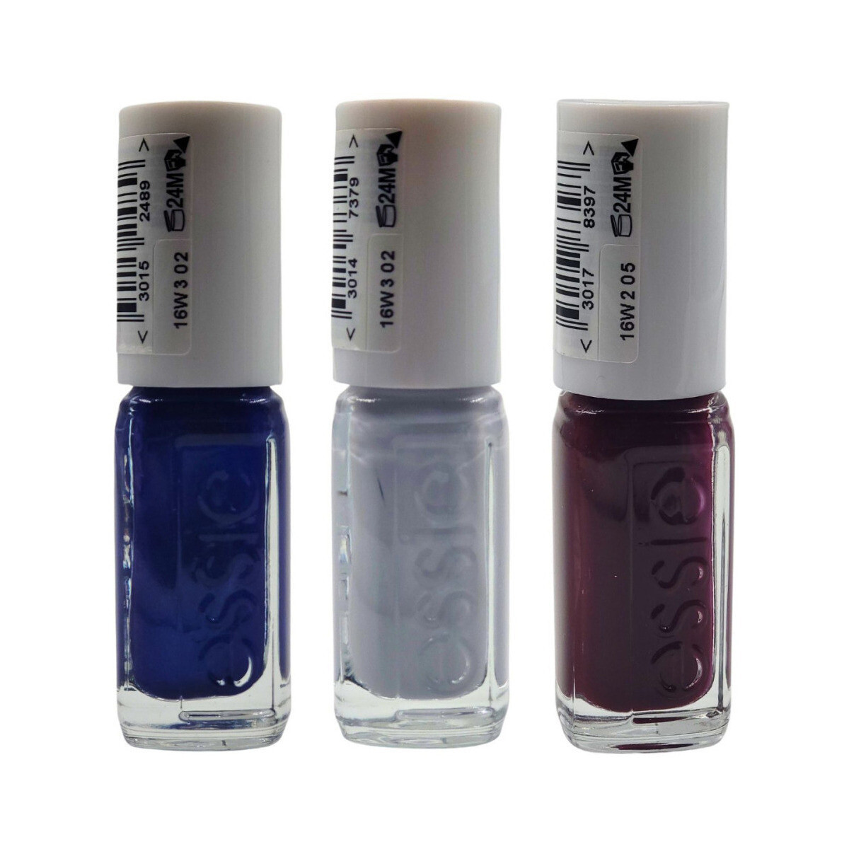 Essie  Set of 3 Mini Nail Polishes - 92 Aruba Blue / 604 Press