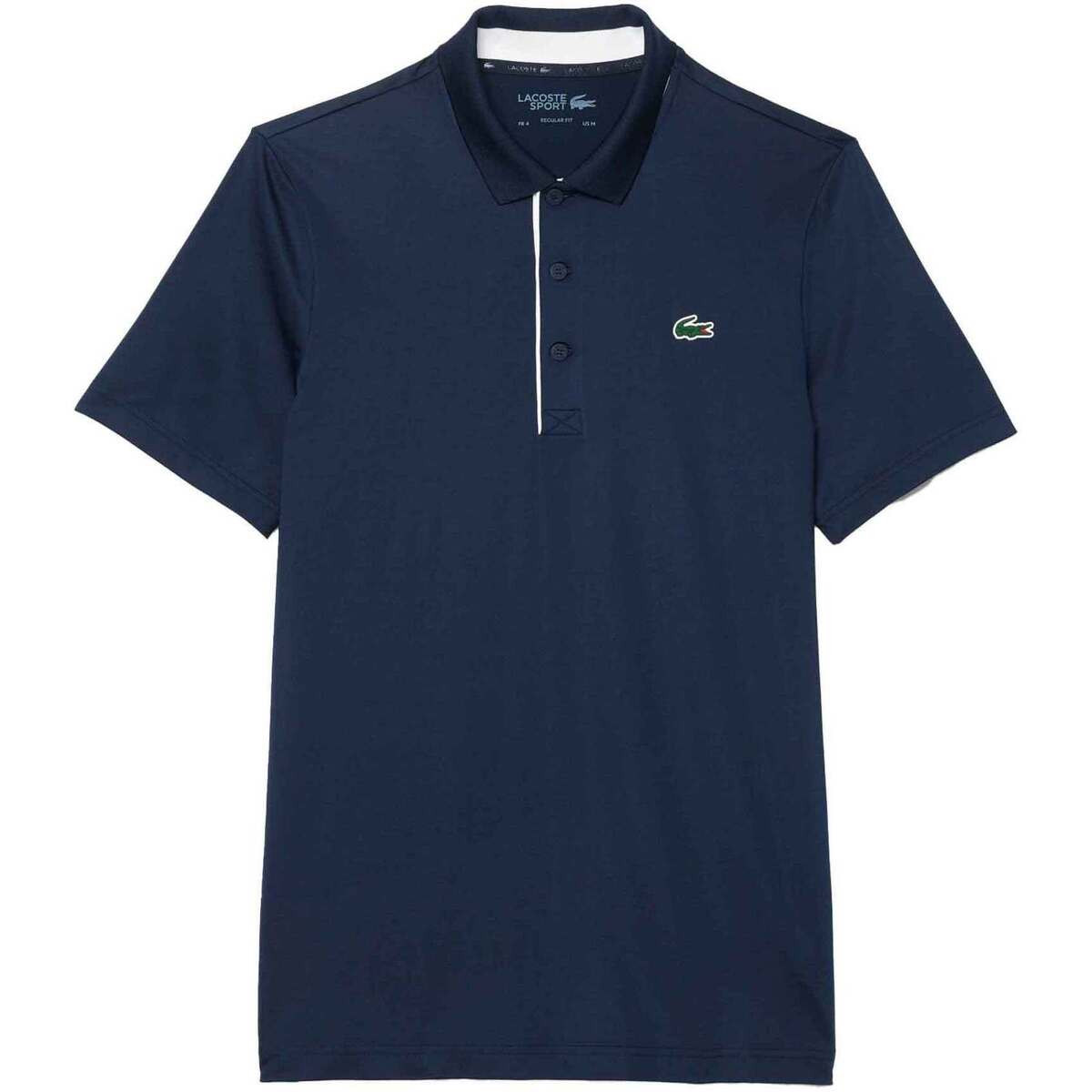 Lacoste  Regular Fit UV Protect Golf Polo Shirt Navy Blue/White  Modrá