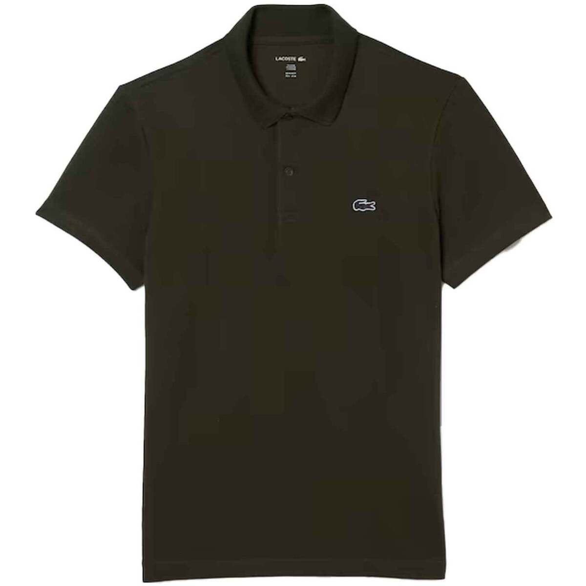 Lacoste  Regular Fit Cotton Blend Polo Shirt Dark Khaki Green  Zelená