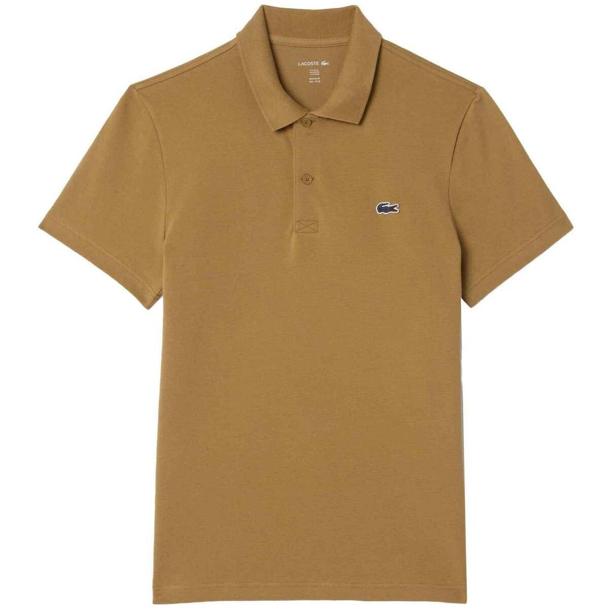 Lacoste  Regular Fit Cotton Blend Polo Shirt Brown  Hnědá