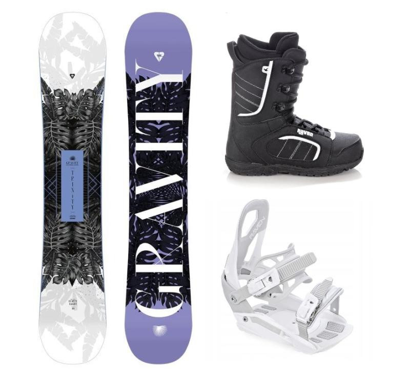 Gravity Trinity 24/25 snowboard + Raven S230 White vázání + Raven Target obuv