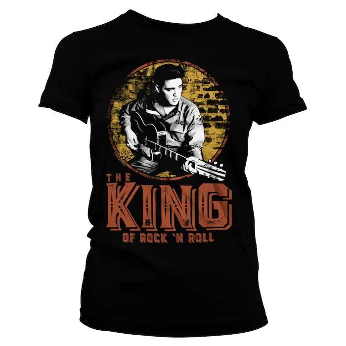 HYBRIS Tričko Elvis Presley - The King of Rock n‘ Roll, S