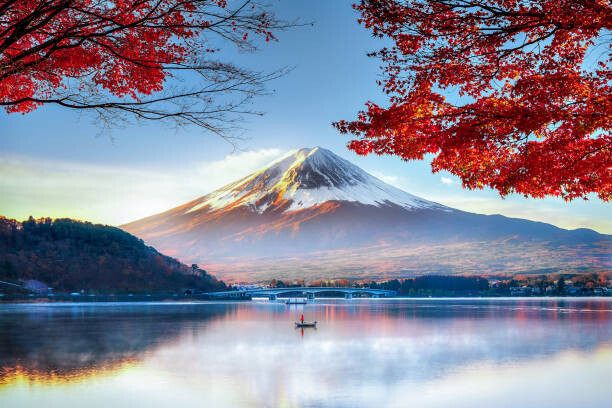 DoctorEgg Fotografie Fuji Mountain in Autumn, DoctorEgg, 40 × 26.7 cm