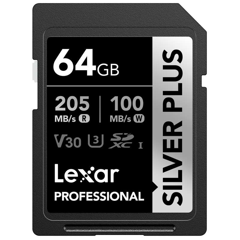 Lexar SDXC 64GB 1066x Professional SILVER Plus UHS-I U3 (V30) LSDSIPL064G-BNNNG