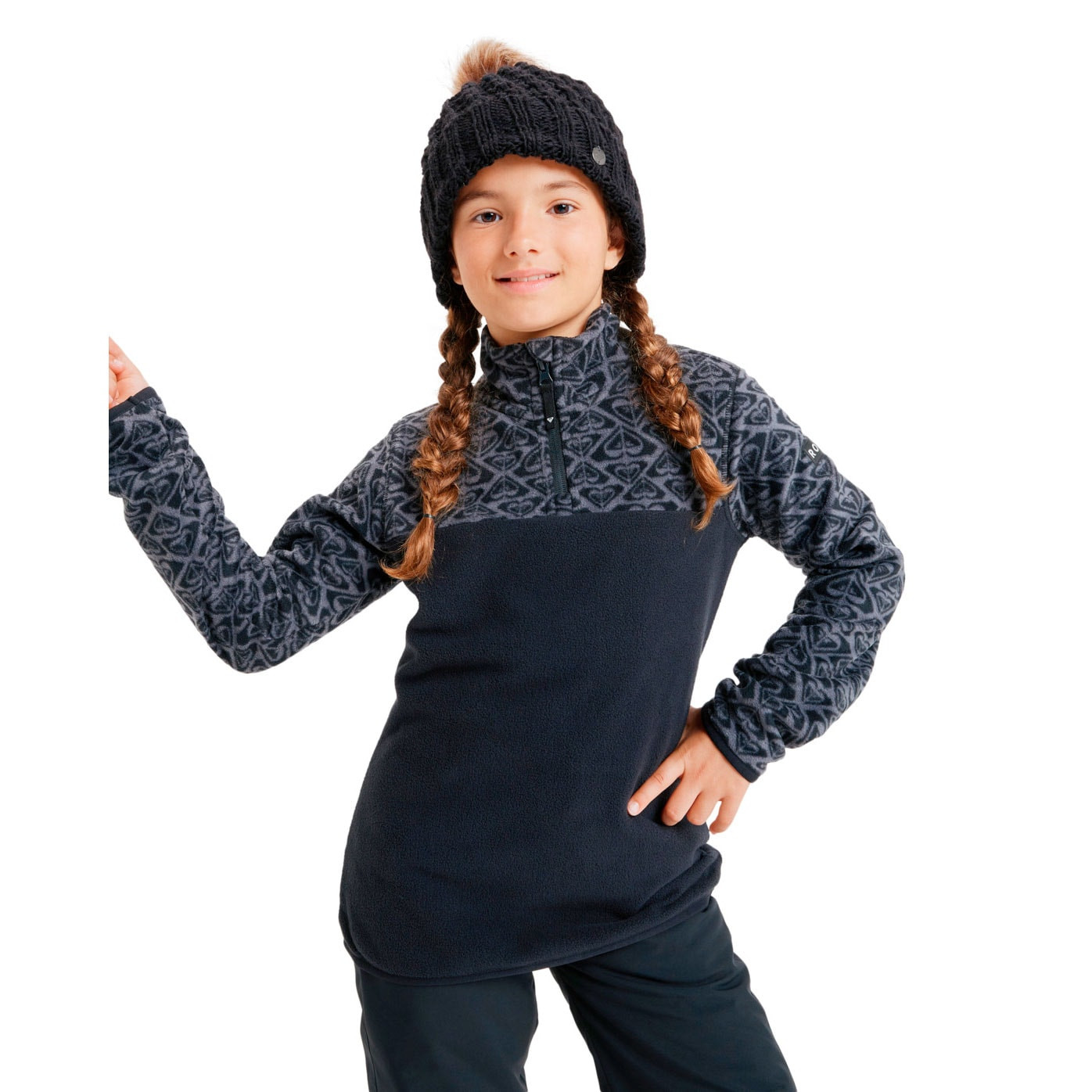 Roxy Whitecamp Half Zip Girl