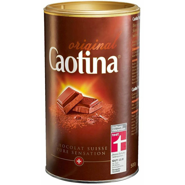 Caotina Original - Švýcarská horká čokoláda mléčná 500g