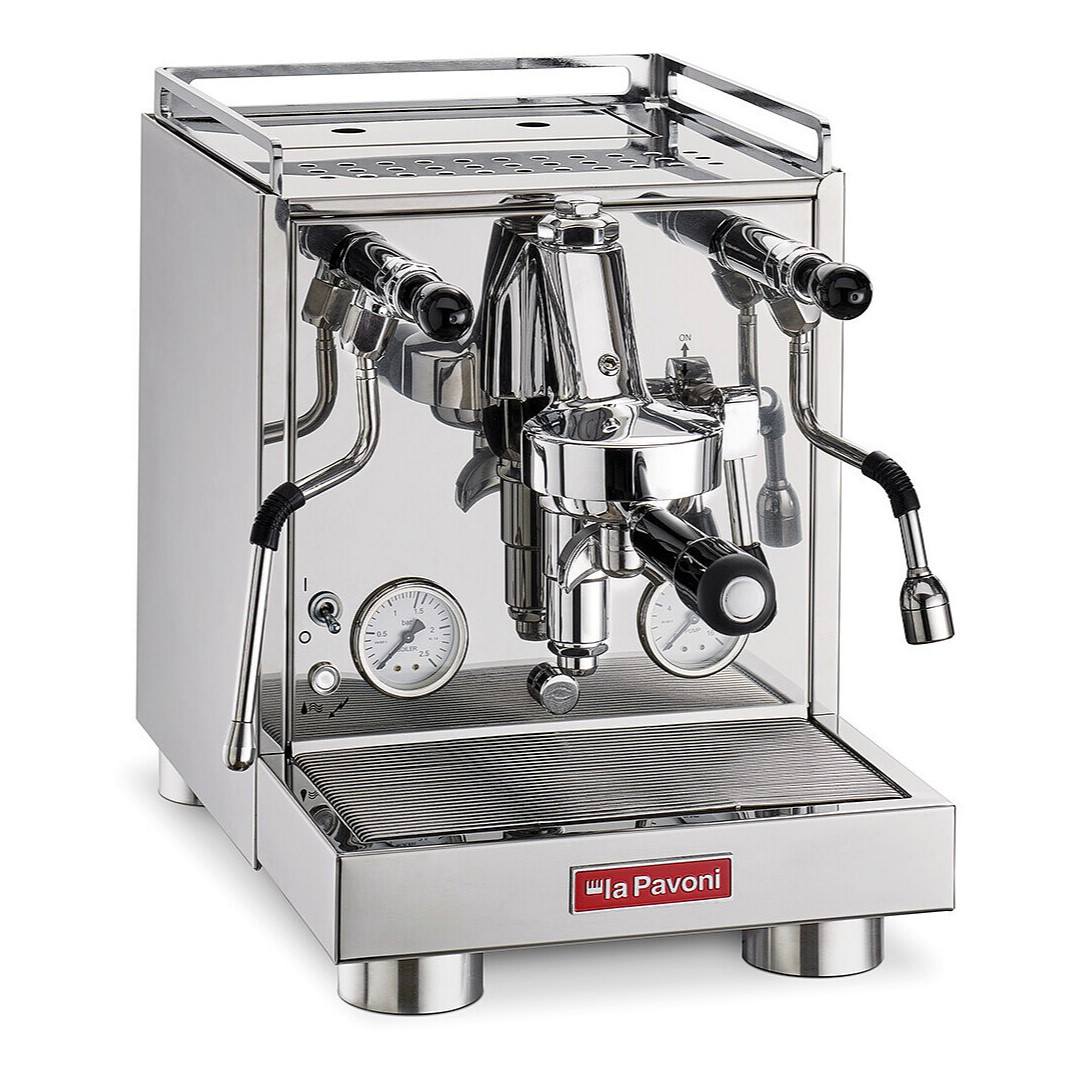 Pákový kávovar CELLINI EVOLUZIONE, poloprofesionální, stříbrná, La Pavoni