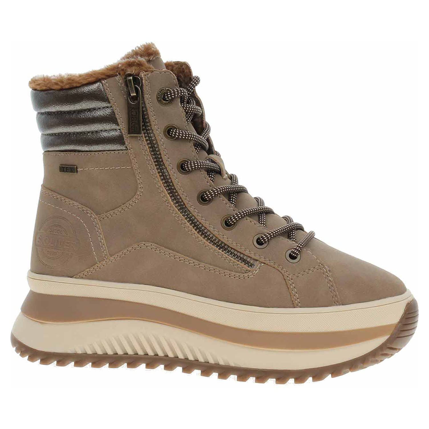 Ecco Dámská kotníková obuv s.Oliver 5-26238-43 taupe 22401329