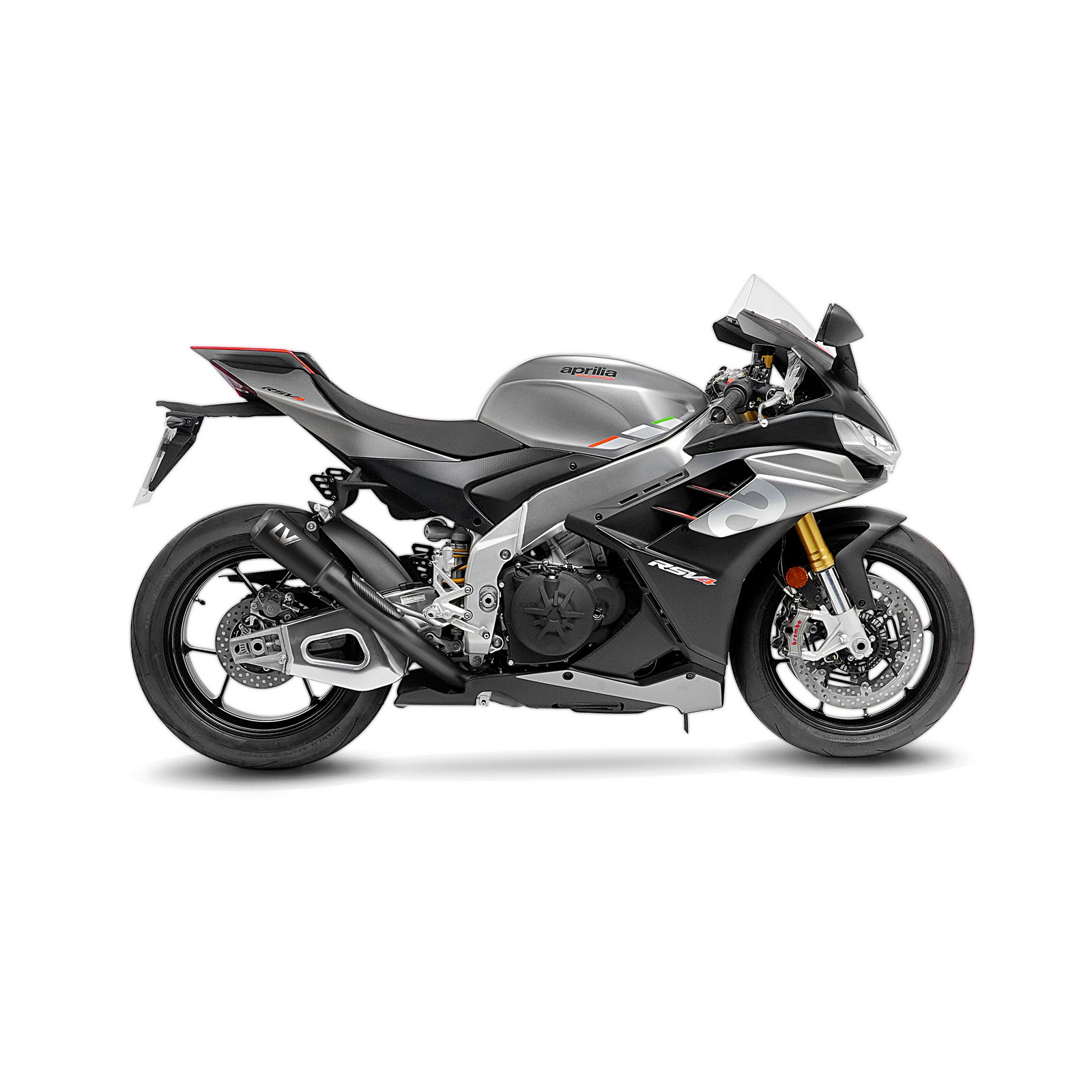 LeoVince LV-10 Full Black Slip-on APRILIA RSV4 1100/FACTORY, TUONO V4 1100/FACTORY (21-24)