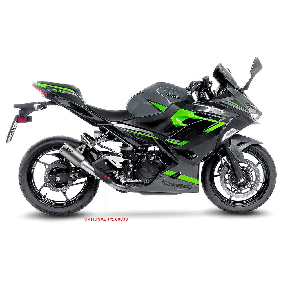LeoVince LV Corsa Titanium Slip-on KAWASAKI NINJA 400 (18-21), NINJA 400 (22-23), Z 400 (19-21), Z 400 (22-23), NINJA 500/SE (24 >), Z 500/SE (24 >)
