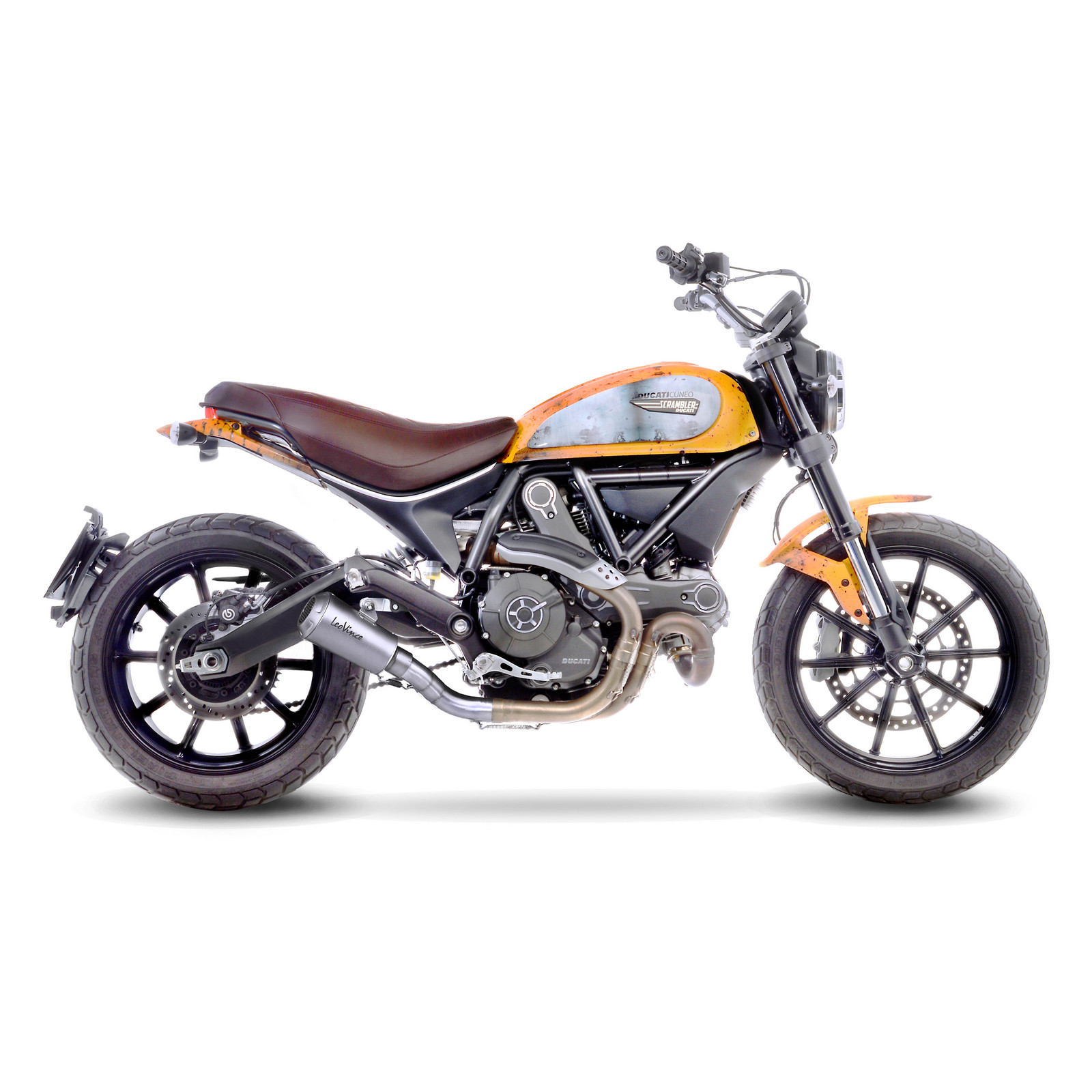 LeoVince LV-10 Slip-on DUCATI SCRAMBLER 800 ICON/CLASSIC (15-16), SCRAMBLER 800 CAFE RACER/CLASSIC/FULL THROTTLE/ICON (17-20), MONSTER 797 (17-20)