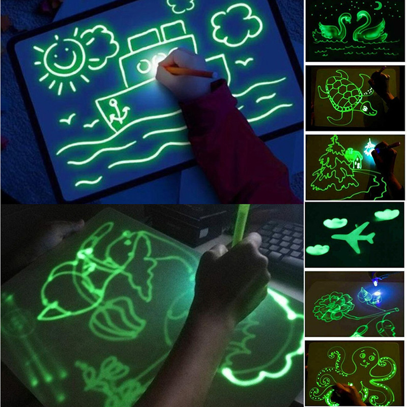 Kreslící svítící tabulka A3 - černá