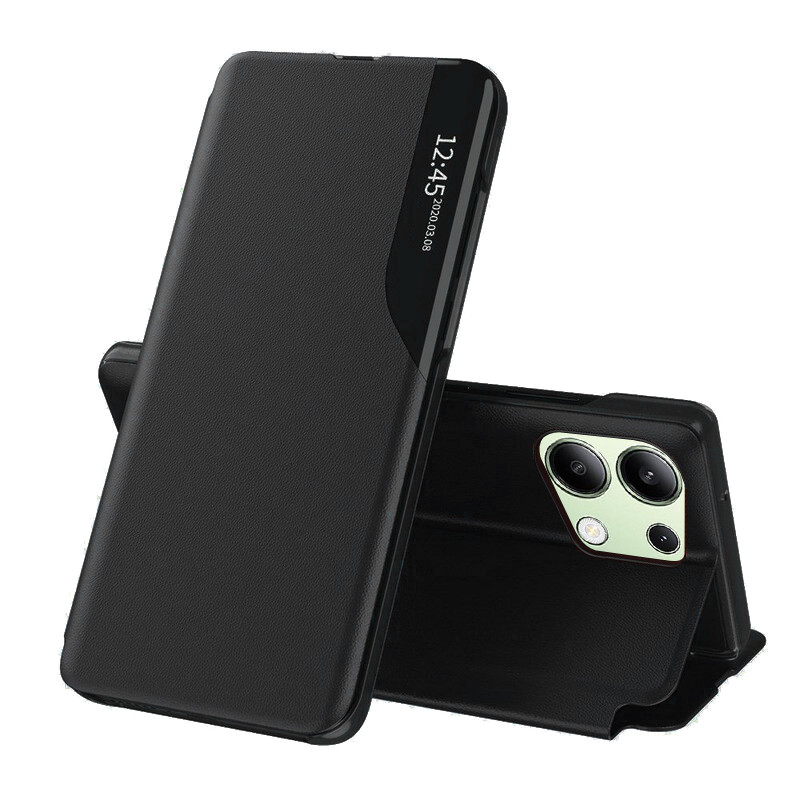 Pouzdro TopQ Xiaomi Redmi Note 13 Smart View knížkové černé 133510