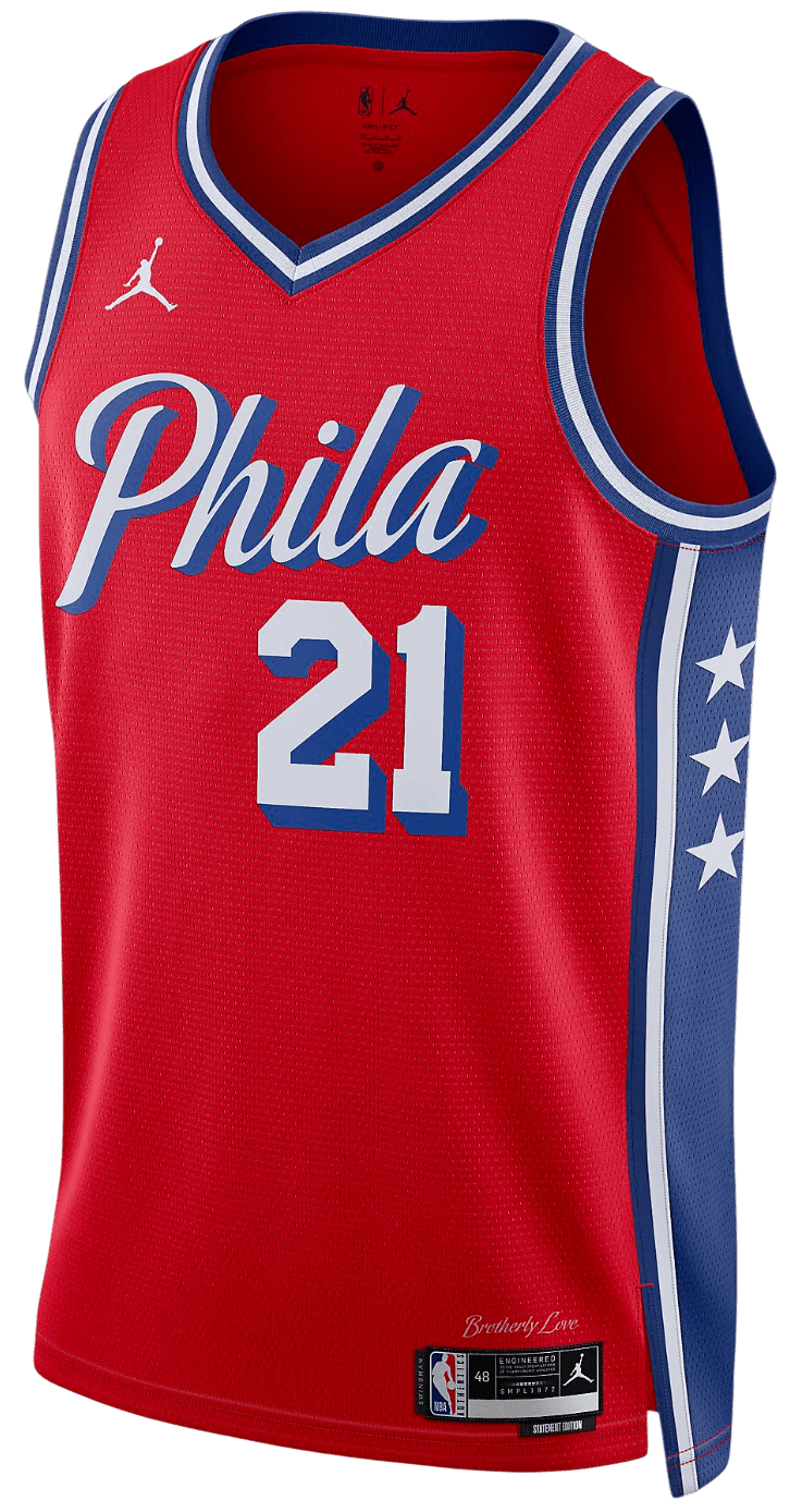 Triko Jordan  NBA Philadelphia 76ers Embiid Jersey