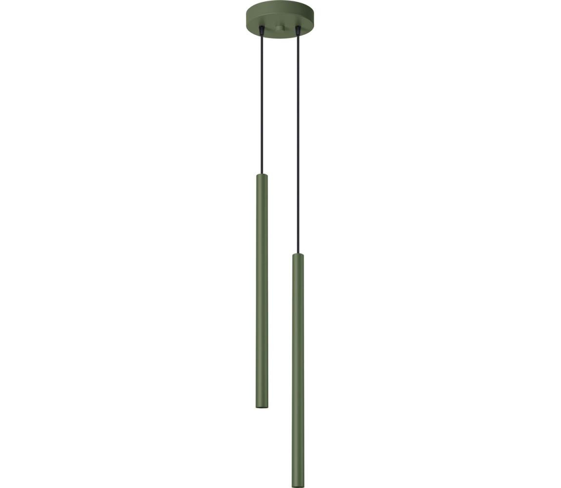 SL.1519 - Lustr na lanku PASTELO 2xG9/8W/230V zelená