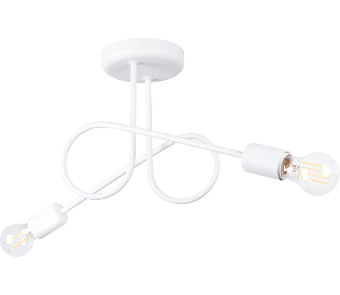 SL.1471 - Přisazený lustr LOOP 2xE27/15W/230V bílá