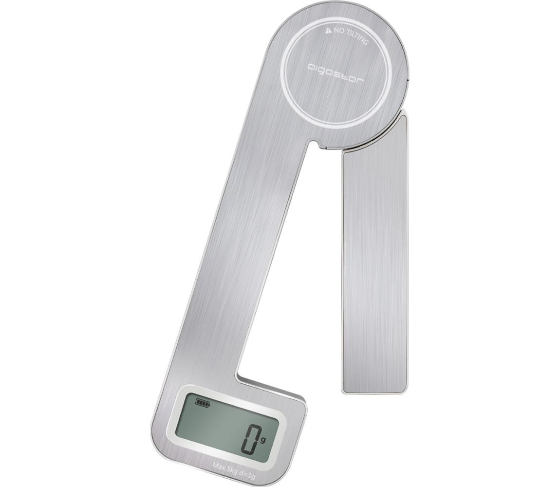 B.V.  - Skládací kuchyňská váha 5kg chrom