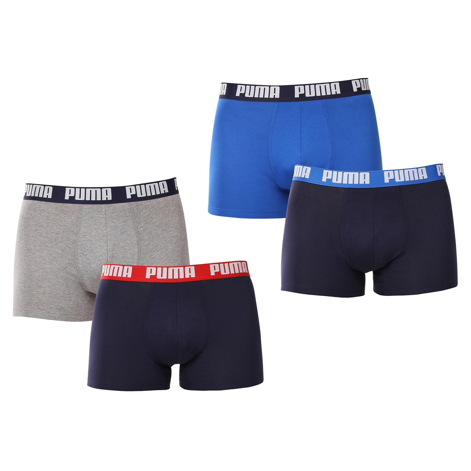 4PACK pánské boxerky Puma vícebarevné (701227791 001) XL, trenky / trenýrky