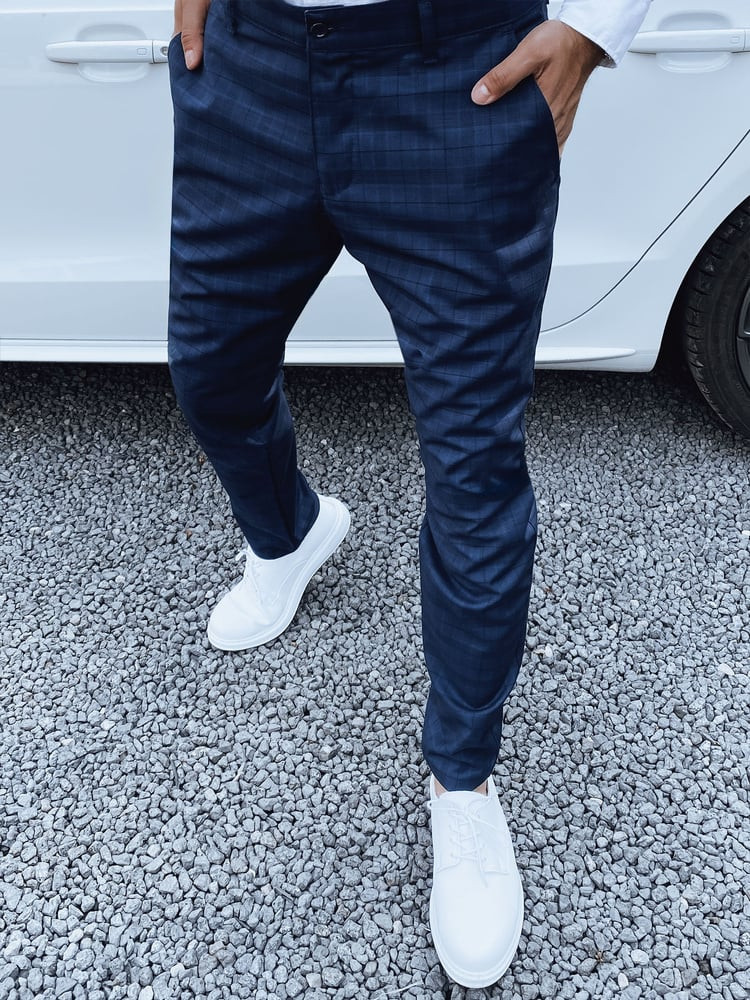 Spodnie męskie chinosy ciemnogranatowe Dstreet