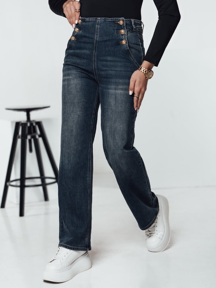 Spodnie damskie VIVEZZI jeansowe niebieskie Dstreet