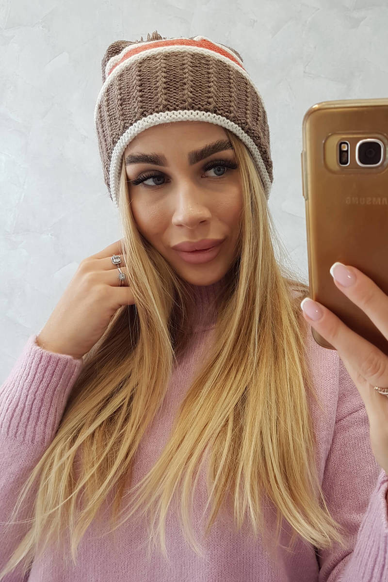 Dámská kšiltovka Kinga K297 cappuccino+foxy