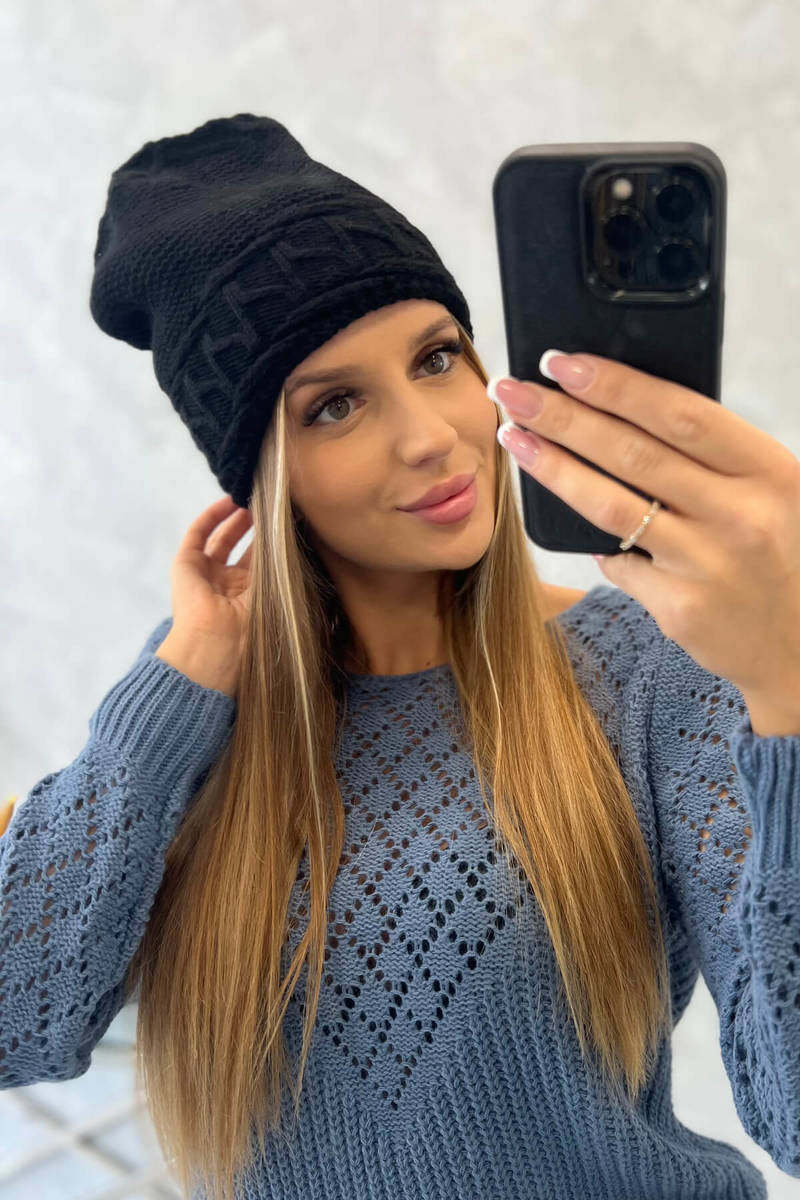 Dámská kšiltovka Aniela K338 černá