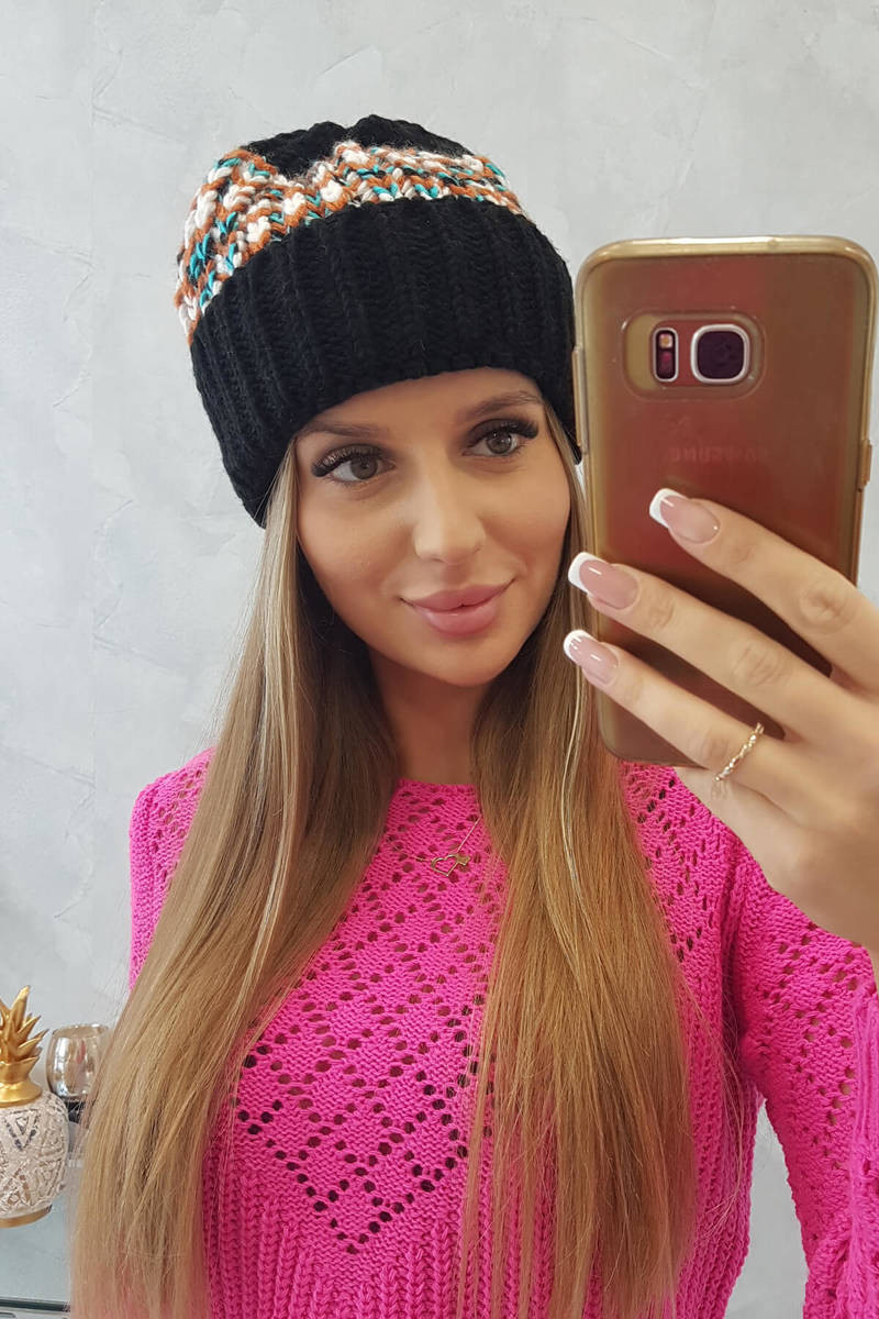 Dámská kšiltovka Iris K348 černá+mint