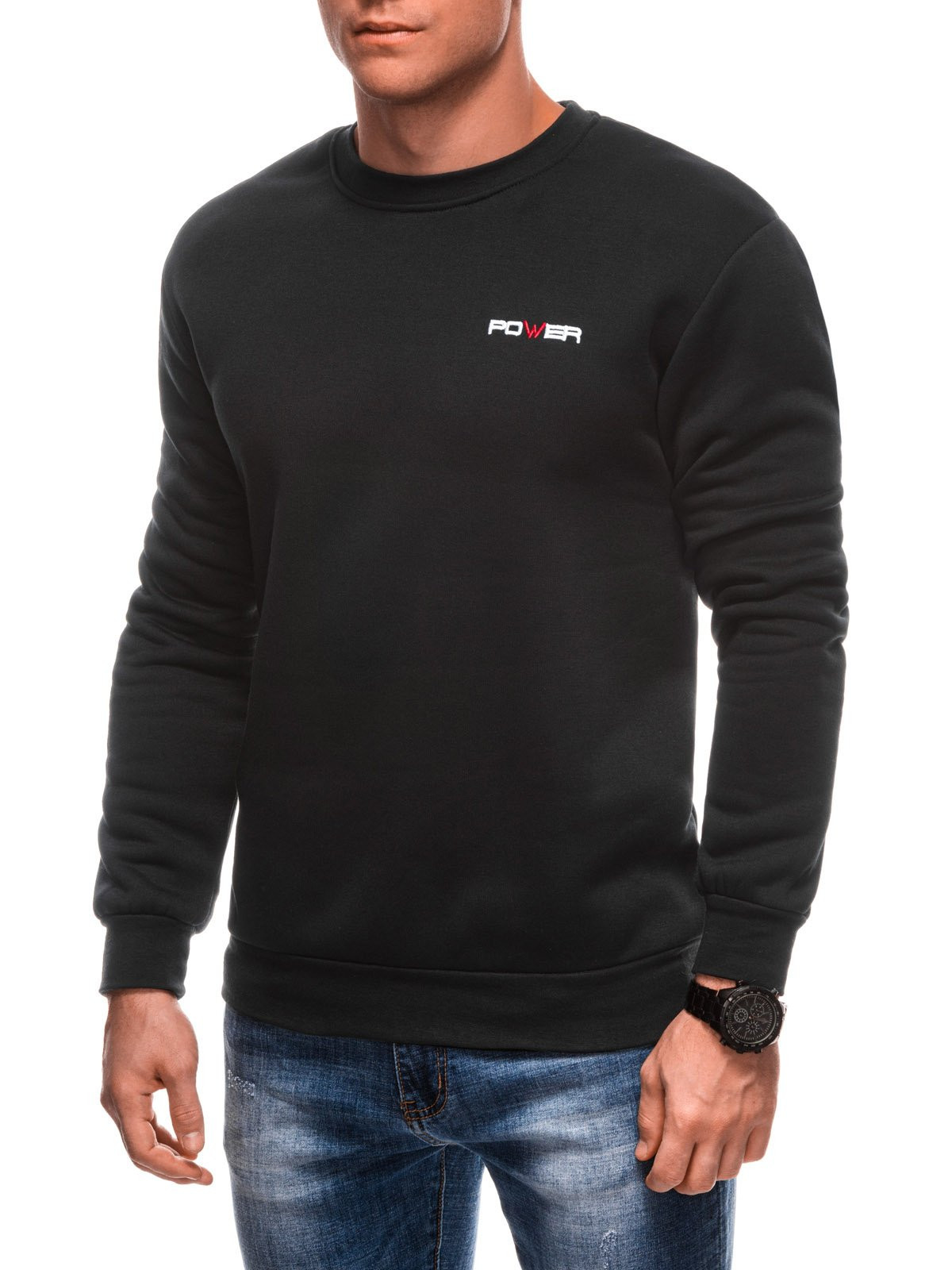 Edoti Men's hoodless sweatshirt