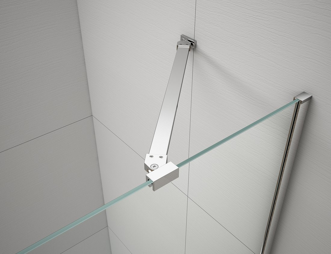 Polysan FISA stěnový profil a vzpěra, chrom