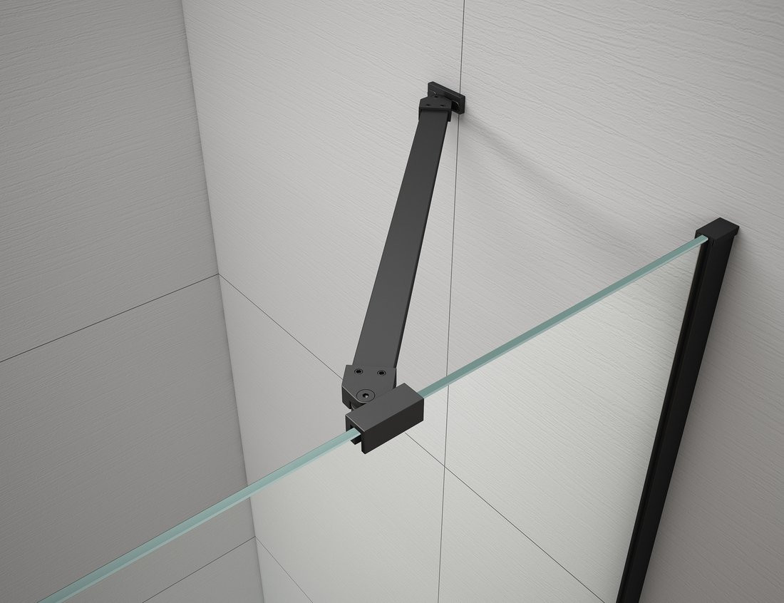 Polysan FISA stěnový profil a vzpěra, černá mat