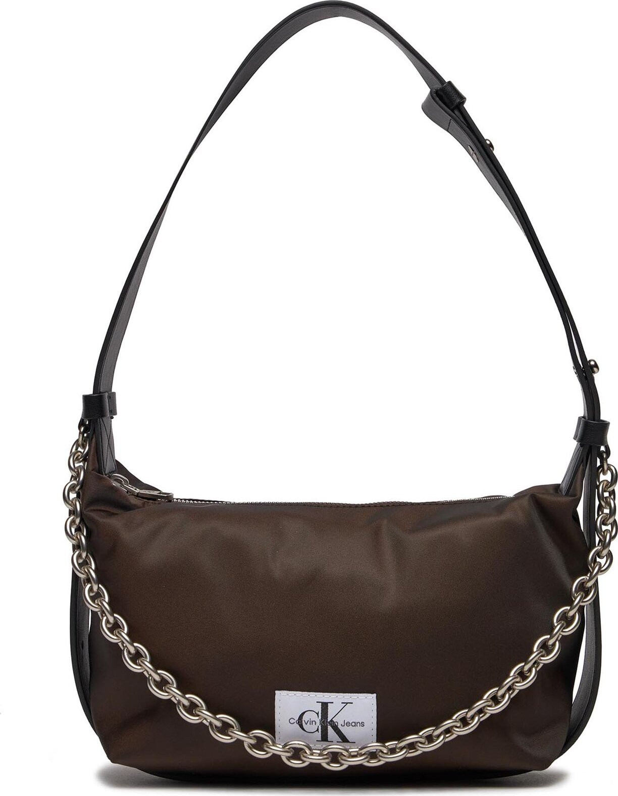 Kabelka Calvin Klein Jeans Nylon Chain Shoulder Bag22 K60K611225 Černá