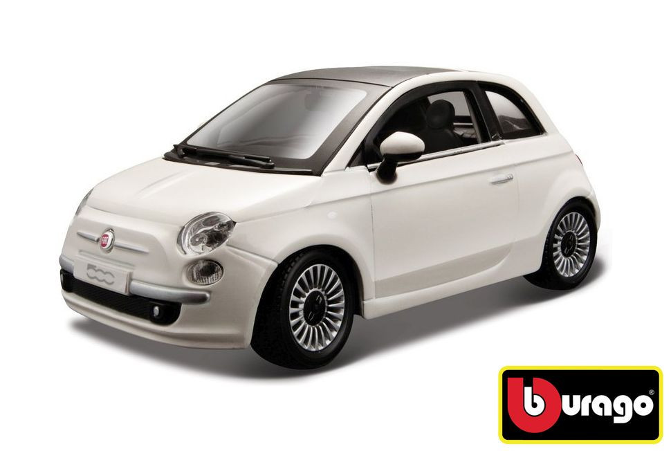 Bburago 1:24 Fiat 500 (2007) White  - II. jakost