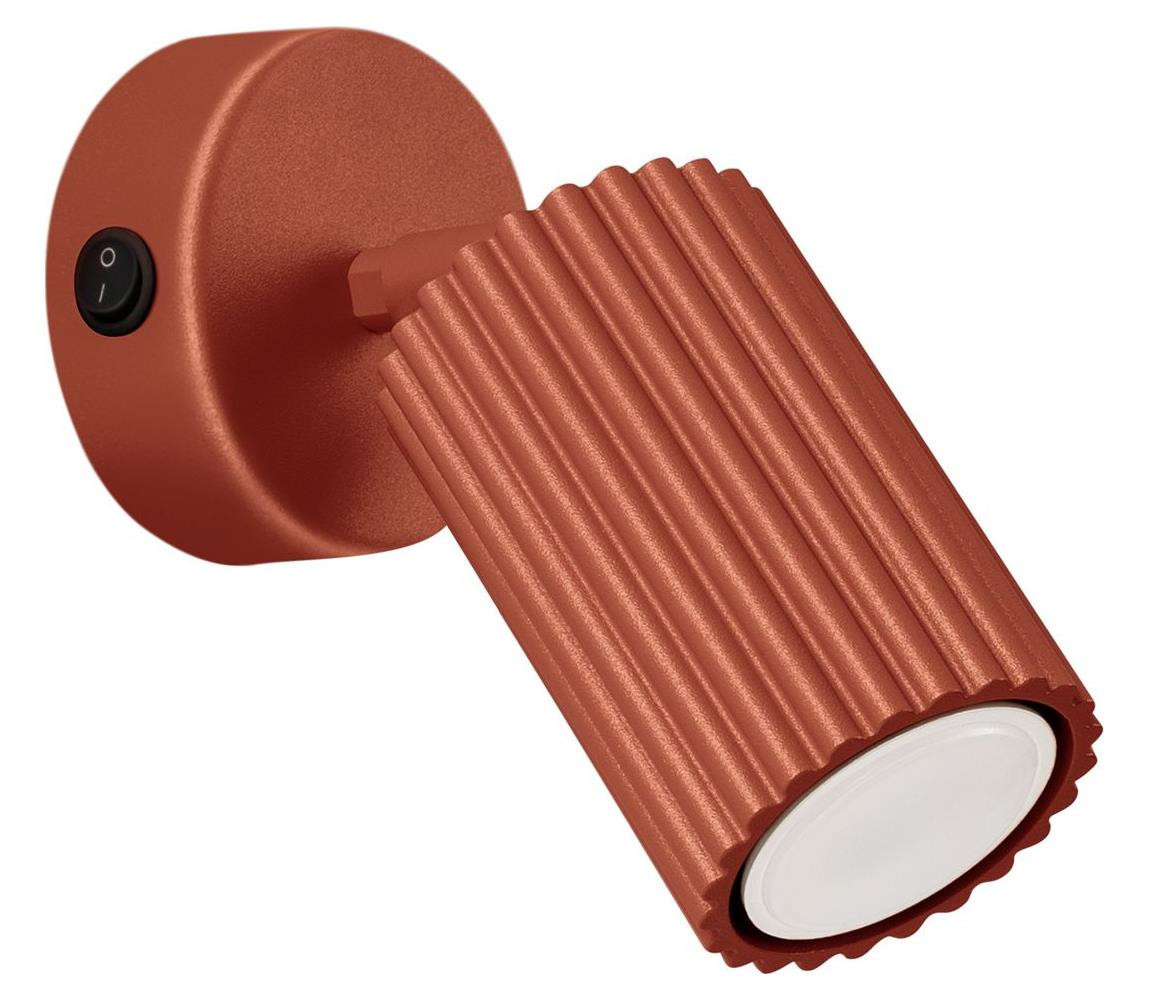SL.1636 - Nástěnné bodové svítidlo KARBON 1xGU10/10W/230V červená