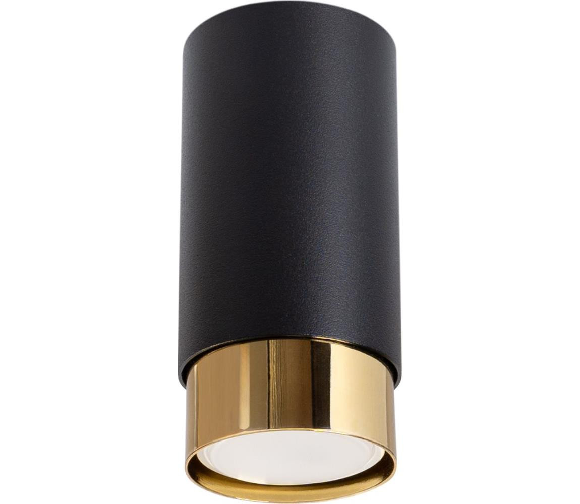 SL.1410 - Bodové svítidlo NERO 1xGU10/10W/230V 12,5 cm černá/zlatá