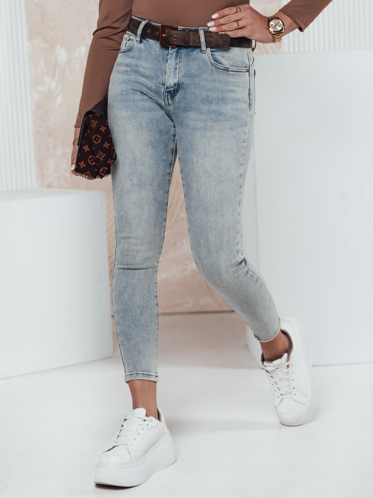 Spodnie damskie CURVEON z push up'em jeansowe Dstreet