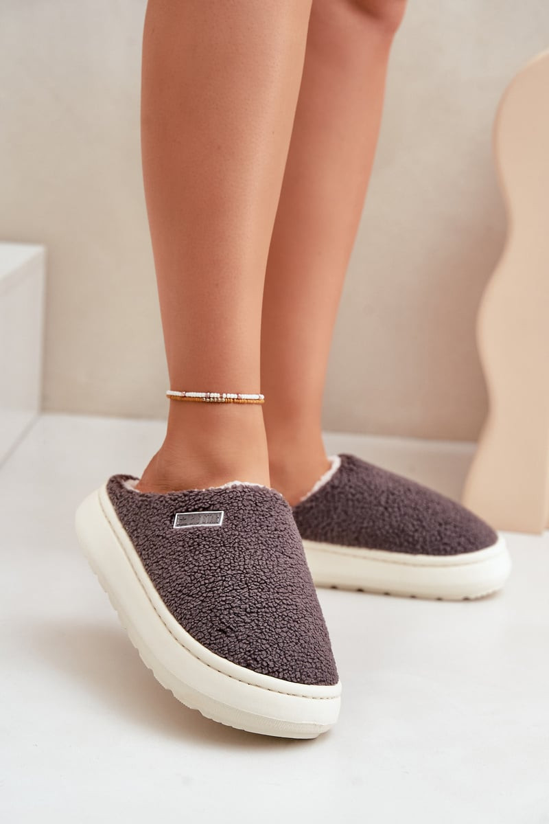 BIG STAR SHOES Zateplené Pantofle Na Silné Podešvi Big Star