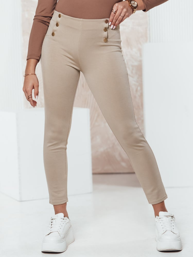 Spodnie damskie MODSTORY beżowe Dstreet