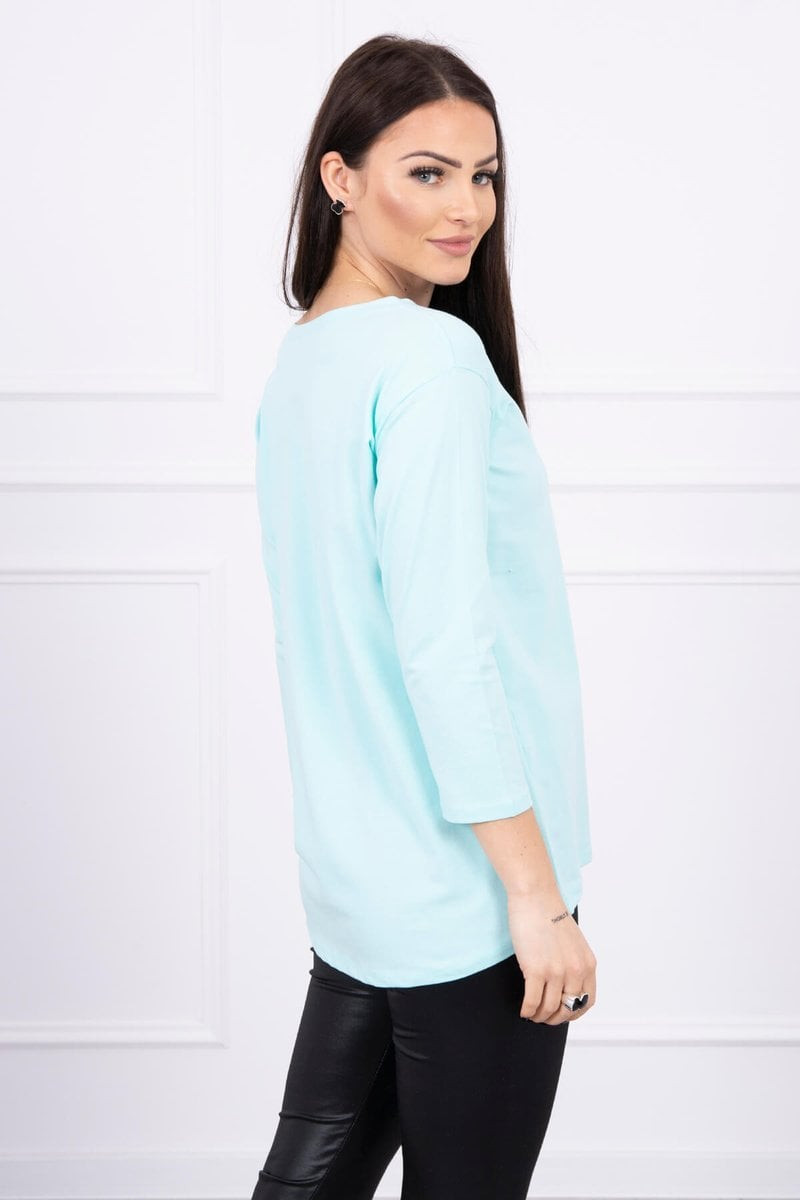 Halenka s potiskem Star Style mint