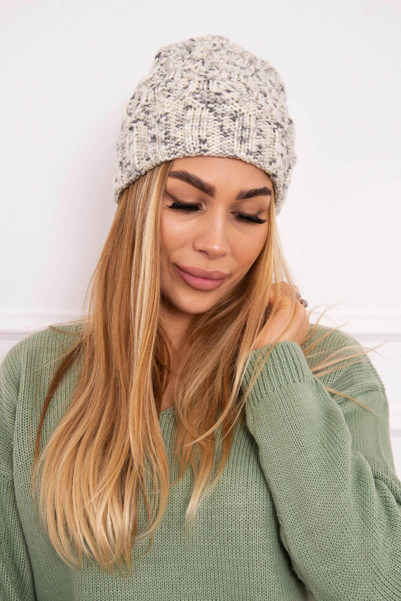 Dámská kšiltovka Eliza K205 ecru+šedá