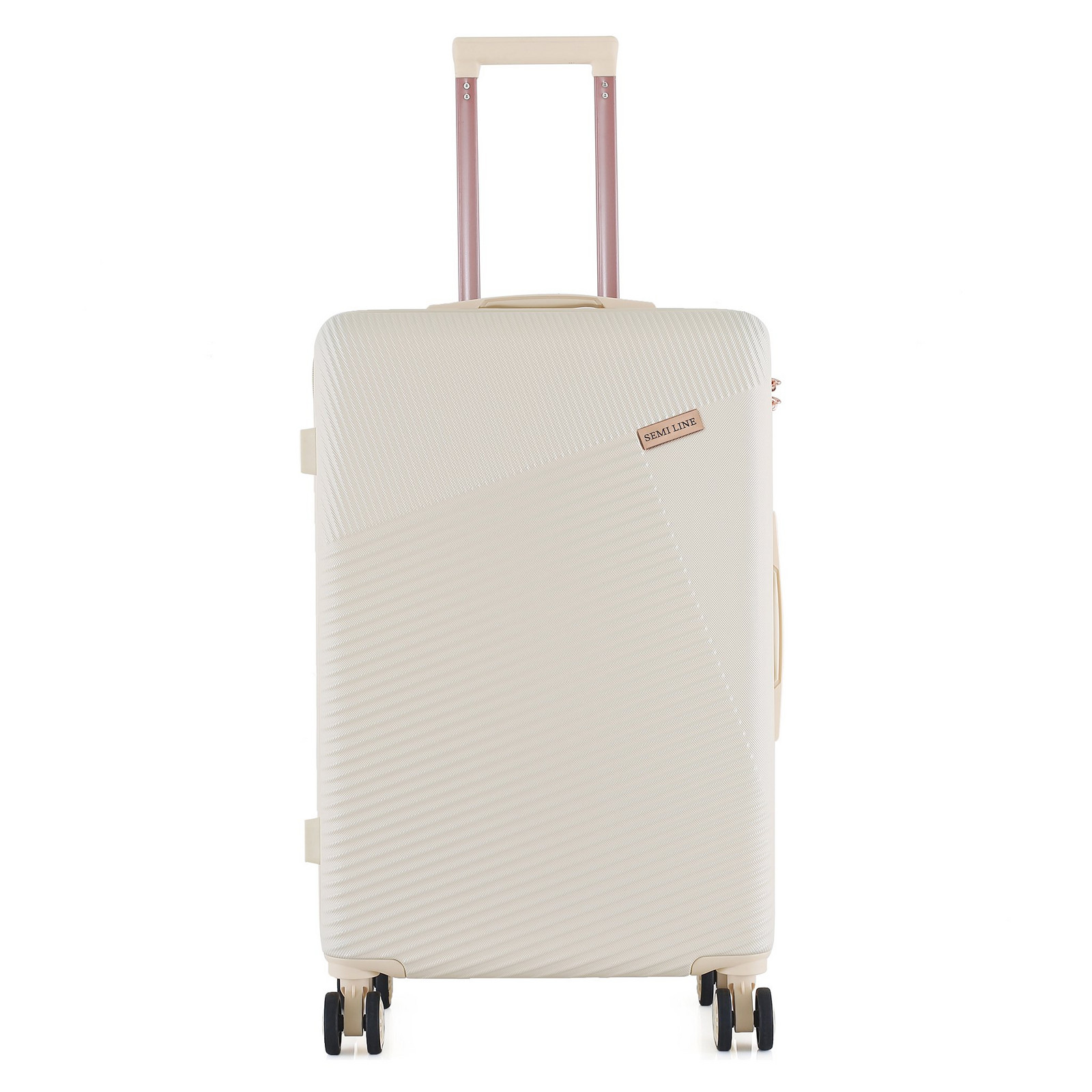 Semiline Unisex's ABS Suitcase T5757-3  24 Inches