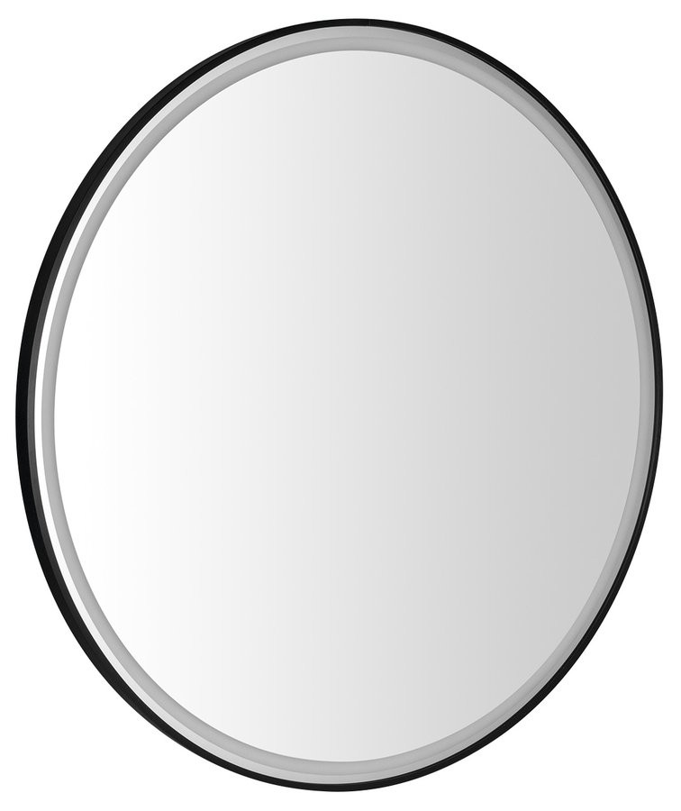 Sapho KADRIS kulaté zrcadlo s LED osvětlením ø 100cm, černá mat