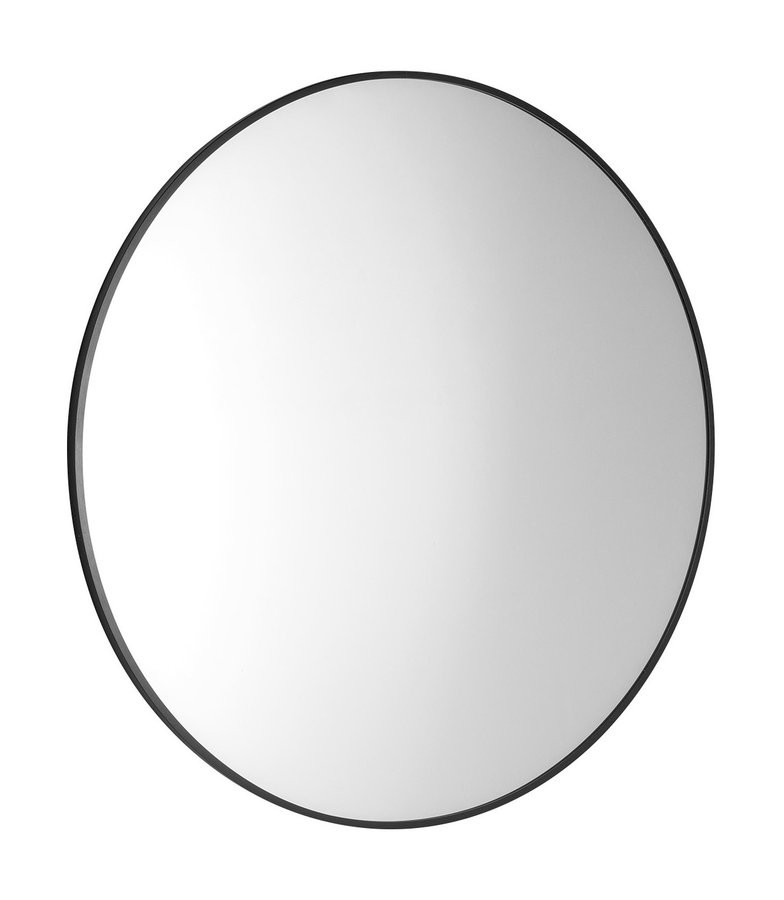 Sapho AROWANA kulaté zrcadlo v rámu ø 80cm, černá mat