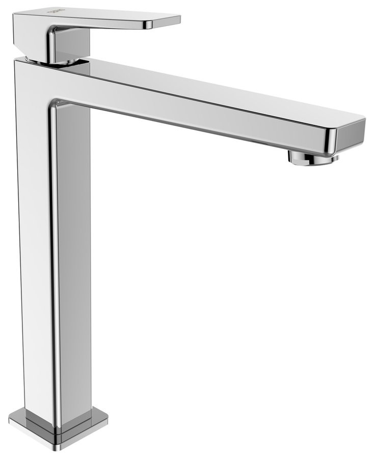 Sapho TURSI stojánková umyvadlová baterie vysoká bez výpusti, prodloužená hubice, chrom