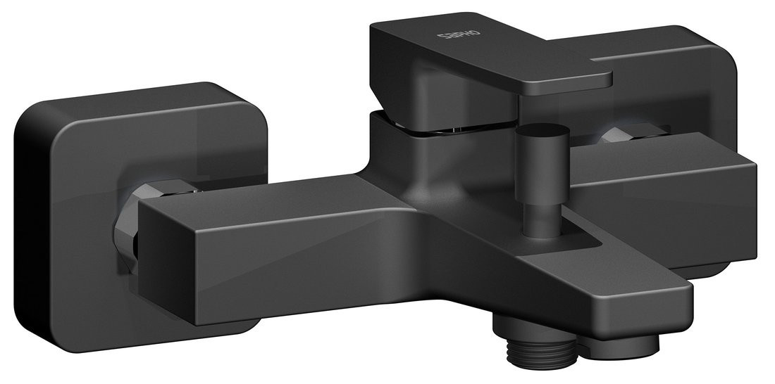 Sapho TURSI nástěnná vanová baterie, černá mat