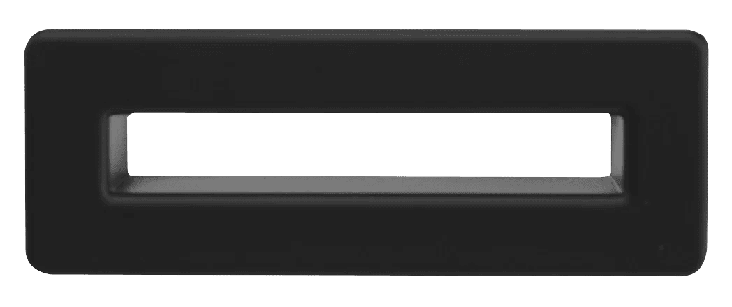 Sapho Kovová krytka přepadu umyvadla, černá mat