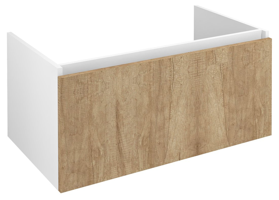 Sapho LOREA umyvadlová skříňka 90x44x51,2cm, 1x zásuvka, dub alabama/bílá mat