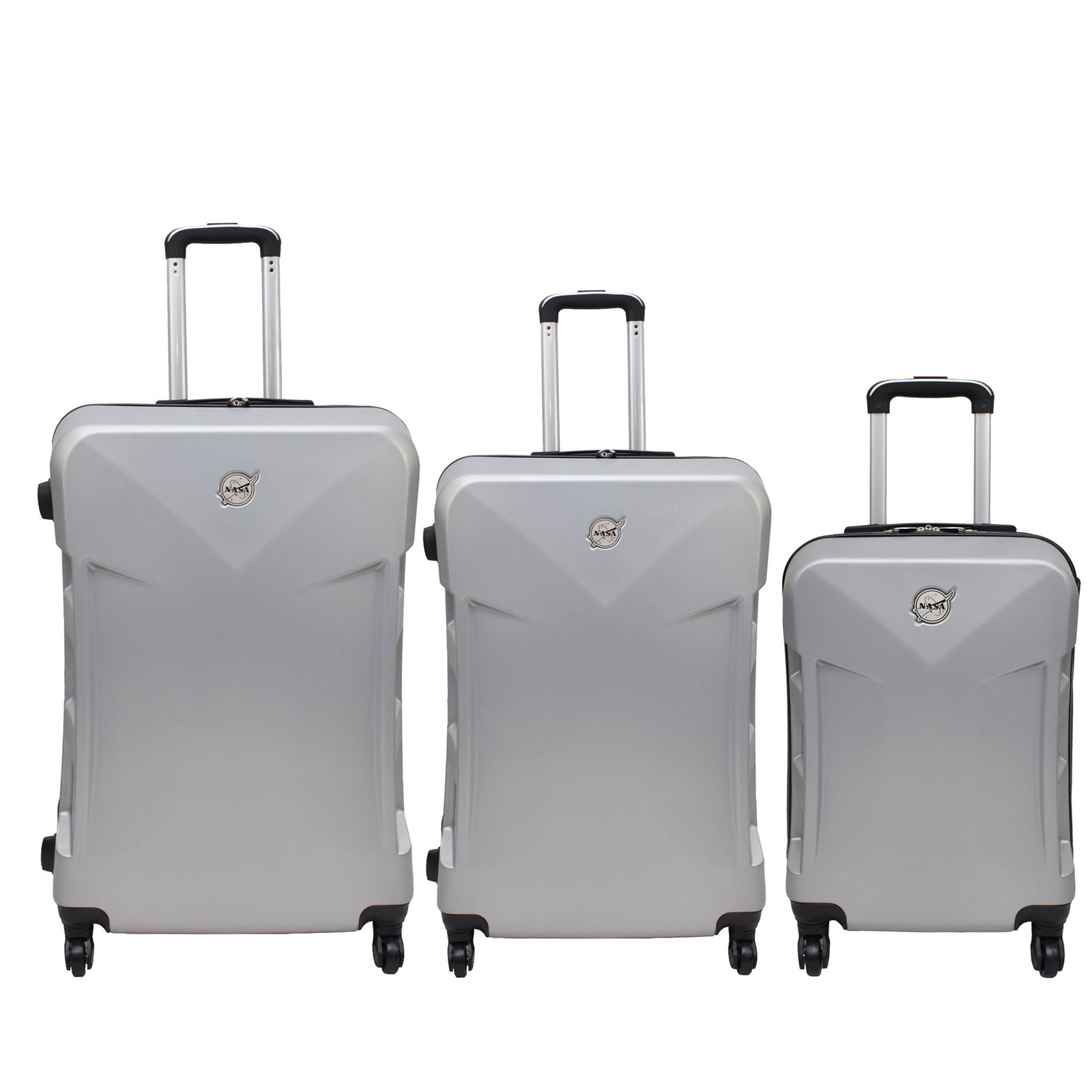 Semiline Unisex's 3-in-1 ABS Suitcases Set T5797-0