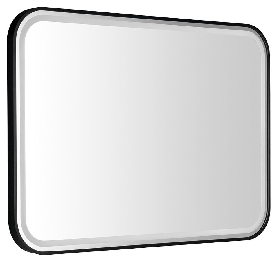 Sapho CETIS zrcadlo s LED osvětlením 100x70cm, černá mat