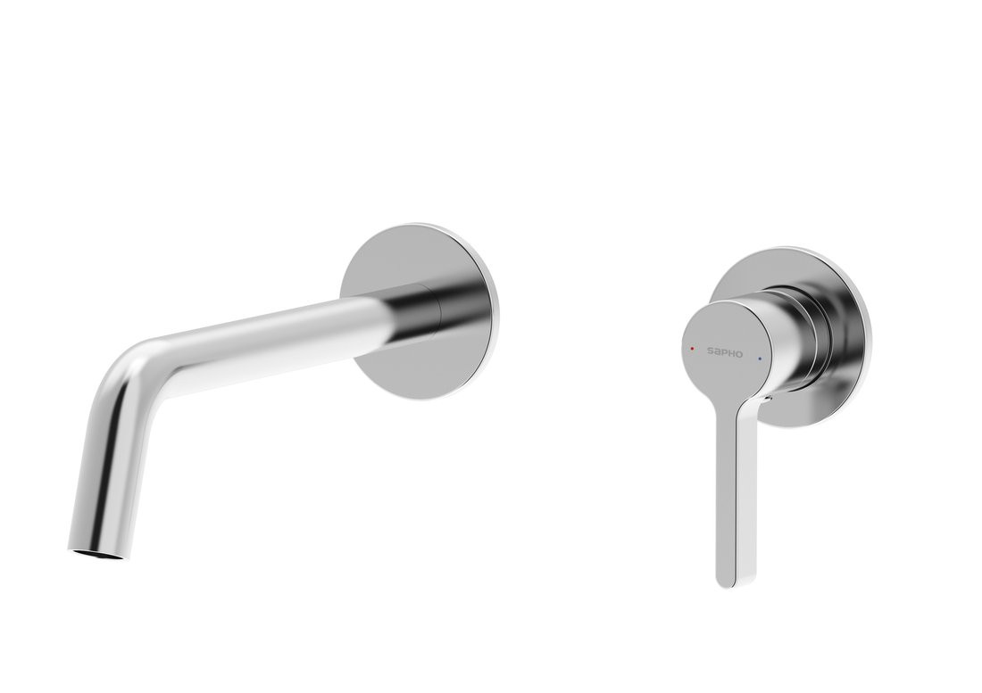 Sapho ICONIC podomítková dvouprvková umyvadlová baterie, chrom