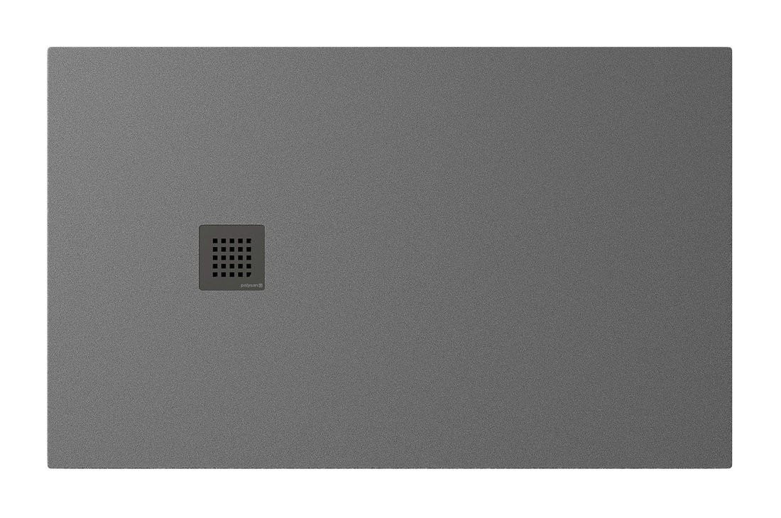 Polysan TRENECA vanička z litého mramoru s možností úpravy rozměru, 130x80cm, šedá mat